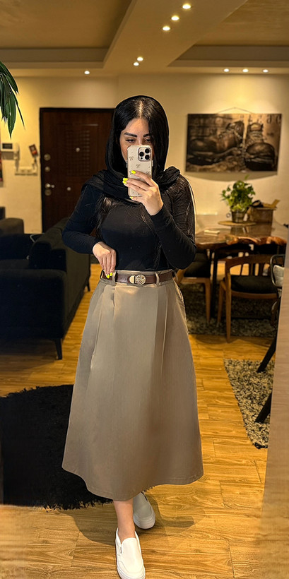 دامن کتان زنانه