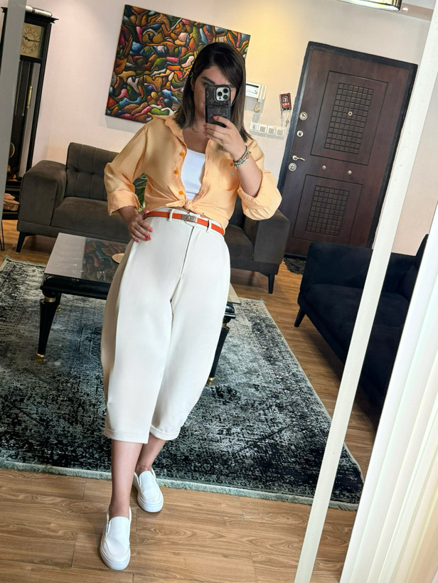 شومیز زنانه تابستانه پاستیلی ترک